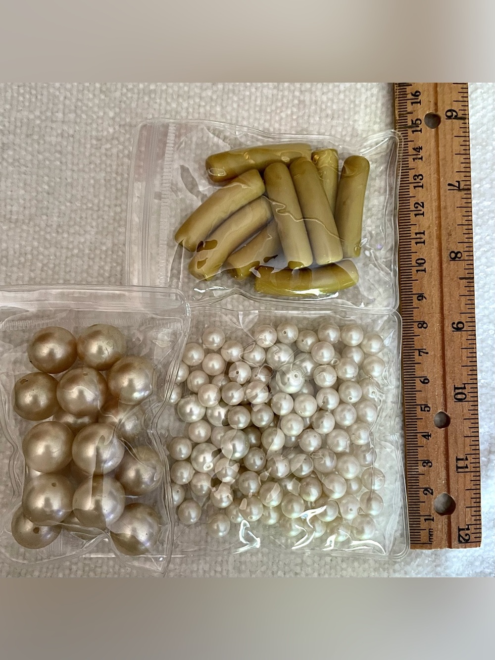 BEAD LOT - Assorted Wood Glass Stone Acrylic Shell for Jewelry & Crafts (530g) - Picture 5 of 10